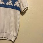 Cricket Lane White and Blue Polo Shirt Photo 5
