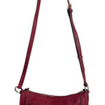 Kattee Cowhide Leather Crossbody Bag Burgundy Pebbled Shoulder Purse NWOT Red Photo 0
