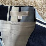 J.O.A. White Striped Wrap Skirt Photo 6