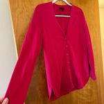 Talbots Hot Pink V-Neck Cardigan Sweater Buttons Small Photo 3