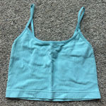 Garage teal  ribbed tank top Photo 0