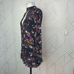Flynn Skye Leah Mini Dress Black Purple Floral Print Size XS Photo 5