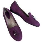 Ecco NWOT Leather Tassel Flats Plum Size 7 - 7.5 Photo 0