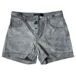 Goldsign Shorts 2 25 Gray Designer Shorts High Waist Edgy Chic Luxe Streetwear Size XS Photo 1
