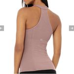 Alo Yoga Insight Ribbed Tank Top Mauve Woodrose Built in Soft Bra Size Small Photo 3