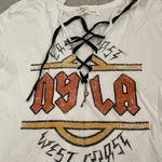 vintage savannah NY LA Lace Up T Shirt Photo 2