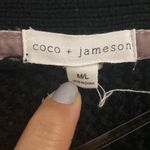 Coco + Jaimeson  women’s black asymmetrical 100% acrylic short Cardigan size M/L Photo 5