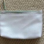 Ipsy Cosmetic Case Silver Sparkle Metallic Bag Icing Blue 5” by 7.5” GUC Photo 0