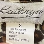 NWT Vintage Y2K Kathryn Leopard Camisole Top Tan Black Ivory Wet Pink Trim Small Multiple Photo 9