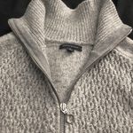 Tommy Hilfiger Quarter Zip Oversized Knit Blue Gray Cozy Winter Sweater Photo 5