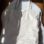 Uniqlo  Beige Canvas Tote Bag Reusable Shopping Grocery Everyday‎ Casual Photo 0
