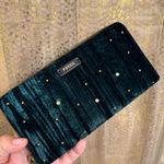 Fossil Sydney Satchel Velvet Patchwork Green Red Pink & Wallet NWT Photo 7