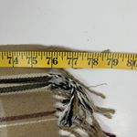 Pierre Cardin  Scarf Tan Plaid Nova Check Acrylic Plaid Fringe Hem Woven Winter Photo 4