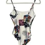 Swimnista James Peter Henry Marvelous Artwork Swimsuit, Sz M White Size M Photo 3
