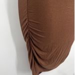 Arden B Brown Crochet Y2K Bodycon Dress XS Cutout Festival Boho Sexy Club Ruched Photo 3