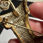 Anne Klein Signed Striped Enamel Rhinestone Christmas Elf Stocking Brooch Pin Photo 6