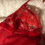 Leg Avenue Red Lace Bralette Open Front Babydoll Lingerie Top Photo 2