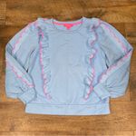 Lilly Pulitzer Tops Suzy Scalloped Ruffle Sleeve Crewneck Sweatshirt Photo 9
