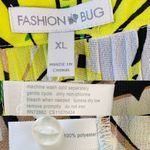 Fashion Bug Vintage  Button Down Shirt XL Plants SS Semi Sheer Vacation New Photo 6