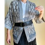 Max Studio Printed short Kimono Jacket Size Small boho Hippie Loungewear Photo 1