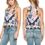 Free People  This Sweet Love Floral Top - Pink - Small Photo 7