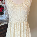 Rue 21 Romantic Lace Top Semisheer Peplum Womens Medium Nylon Photo 0