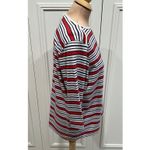 Jantzen Vtg Classics Striped Knit Top Red White Blue Nautical 80s 90s Photo 2