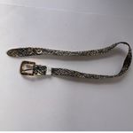 Vintage Y2K Braided Metallic Medallion Womens Belt Sz S Glam Adjustable Taiwan Gold Photo 7