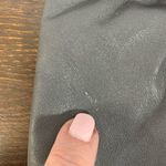 Vintage Antonia Women's Gray Small Genuine Leather Bow Clutch Purse Handbag Photo 3