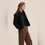 Mango  high waisted straight leg pants Photo 1