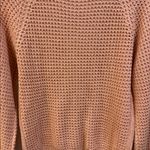 LOVE BY CHELSEY PINK CABLE KNIT SWEATER LIGHT WEIGHT LONG SLEEVE COTTON ACRYLIC Size L Photo 7