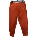 Joie  Mirenda Chili Red Orange Cotton Utility Crop Pants Size 10 Photo 7