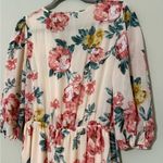 Kori size small floral v-neck maxi dress 3/4 sleeve partially lined elastic band Photo 5