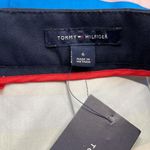 Tommy Hilfiger NWT Blue Multi Stripe Front Pleat Mini Skirt Size 6 Photo 6