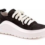 Bueno Rumour Sneakers Black Chunky Leather Suede 40 9.5 Platform Photo 0
