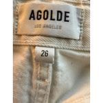 AGOLDE  Riley High Rise Straight Crop White Womens Size 26 Photo 3