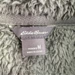 Eddie Bauer Sherpa Fleece Pullover Top Women's M Sage Green 1/4 Zip Pockets Photo 4