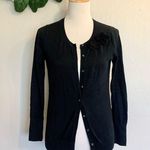 Old Navy Classic Black Florette Button Up Cardigan Photo 3