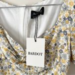 Bardot Mini Dress Cindy Sweetheart Neck Yellow Floral Print NEW Size XS/4 Photo 7