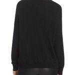 Alice + Olivia  Base Wool Sweater Size XS Black Slouchy Oversized Pullover Angora Photo 0