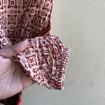 Patrons of Peace Tribal floral print long sleeve crop top Photo 5