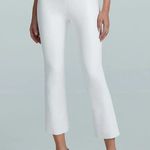 Commando  Women's Faux Leather Cropped Flare Leggings White Large Photo 0