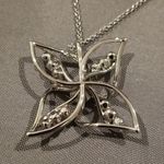 Ted Baker ππ Silver Chelo Crystal Breeze Pendant Swarovski Crystals Silver NWT Photo 3