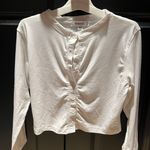 Missguided White Button Long Sleeve Photo 0