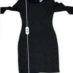 Reiss  Ewelina Textured Black Long Sleeve Bodycon Knee Length Dress Sz 8 Back Zip Photo 11