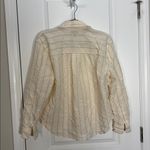 Madewell  Drapey Oversized Boyshirt in Stripe Ecru Relaxed Button Down size M Photo 5