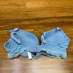 Adore Me  Womens 34D Bra‎ Light Blue Lace Trim T-Shirt Padded Underwire Everyday Photo 1