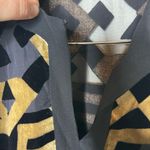 Etro Deco Silk Velvet Devore Top in Gold and Black sz 38 US 2 Photo 5