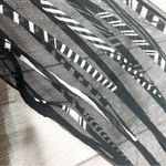 Chico's Black & White Sheer Ribbon Trim Blazer Jacket Size Medium Classy Dressy Photo 4