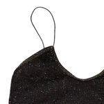 Free People Intimately Black Gold Sparkle Holiday Crop Top Tank Size XS/S Photo 2